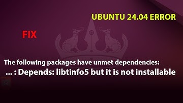 UBUNTU FIX: Depends: libtinfo5 but it is not installable