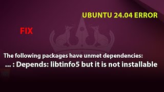 UBUNTU FIX: Depends: libtinfo5 but it is not installable