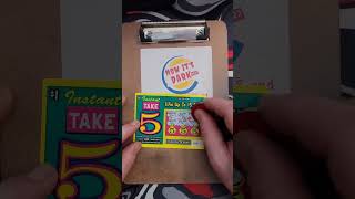 $1 Instant Take 5 winner scratcher #asmr