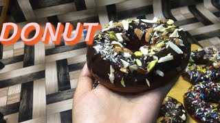 Make donut with a  cup of maida | bakery style Donut recipe | Ganache recipe Flavors with Sana