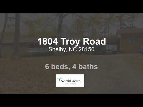 1804 Troy Road, Shelby, NC home video tour