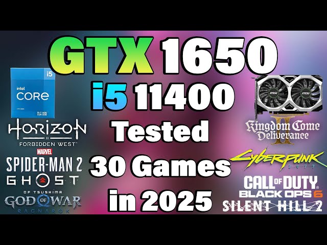 i5 11400 + GTX 1650 Tested 30 Games in 2025 - YouTube