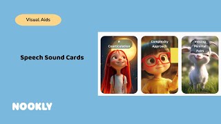 Customizable Speech Sound Cards I Nookly's AI-powered Speech Therapy Tool for Kids