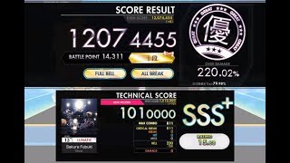 オンゲキPlus Sakura Fubuki Lunatic Abfb理論値 外部出力