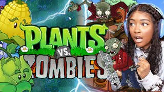 THE STORM LEVEL IS CRAZY!! AND WHY ARE THERE ZOMBIES ON MY ROOF??! | Plants Vs Zombies [7] screenshot 3