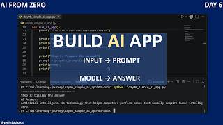 Build a Simple AI App with Python for Beginners | AI From Zero Day 6