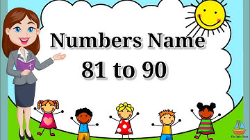Numbers name | 81 to 90 Numbers Name spelling