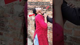 Self-Defense Secrets: Escape a Throat Grip FAST! #selfdifence #kravmaga #tutorial #martialarts