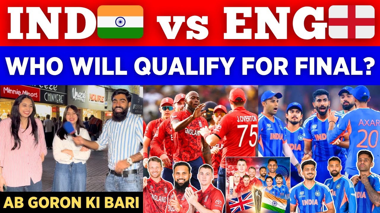 IND 🇮🇳 vs ENG 🏴󠁧󠁢󠁥󠁮󠁧󠁿 Who Will Win, Semi Final || Can India Qualify For Final | Pak Public Reactions