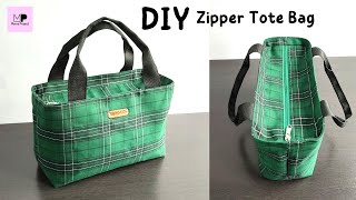 DIY Recessed Zipper Tote Bag | DIY Tote Bag Tutorial