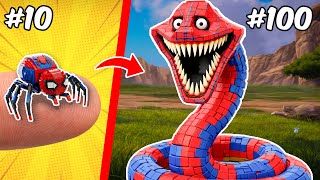 Construí un creativo Spider-Man LEGO Hungry Worm en Roblox | Brick Trick Español