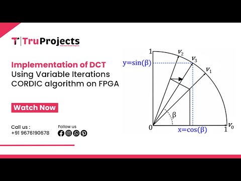 Implementation of DCT using variable iterations CORDIC algorithm on FPGA I MTECH VLSI PROJECTS IN HY