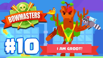 I AM GROOT (YOUNG TREE) | Bowmasters - Multiplayer Game Part 10 | All Characters
