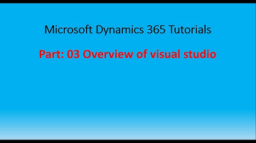 Visual Studio Overview