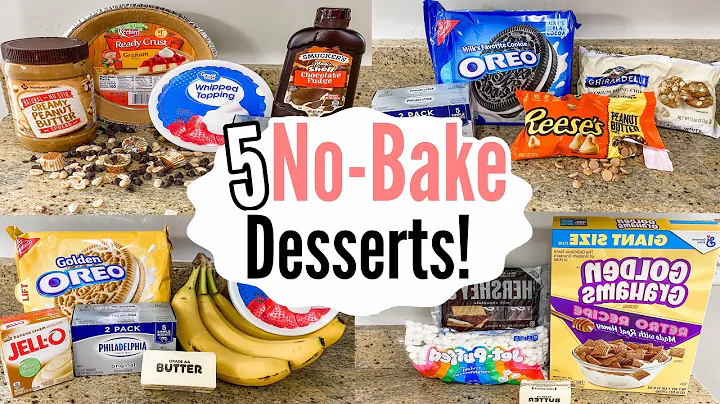 5 NO-BAKE DESSERTS | The EASIEST Tasty Summer Reci...