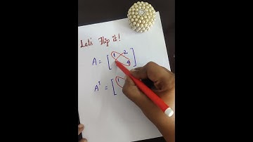 Transpose of  the matrix | #shorts #10thmaths  #tnpscgroup4