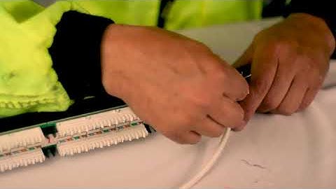 How to Terminate a Loadable Patch Panel