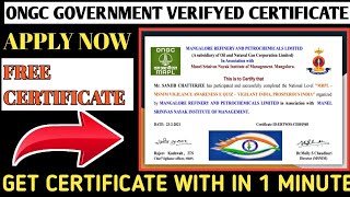 Free Online Ongc Course With Certificate | ONGC | Free Course | Knowledge 100 ||