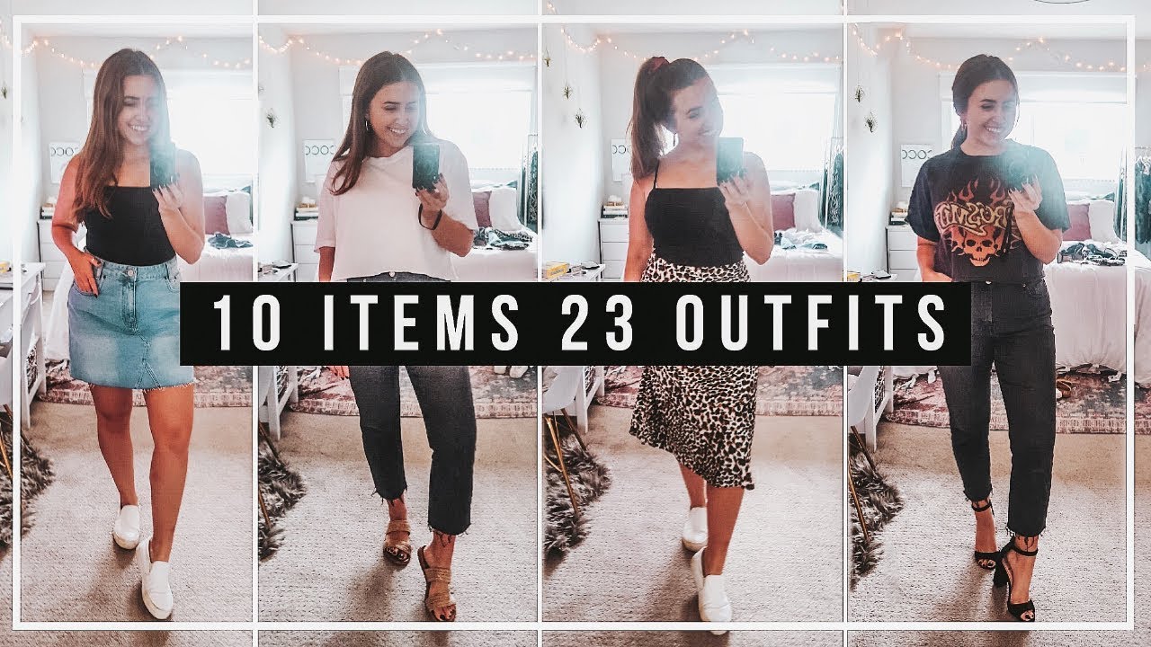 23 OUTFITS FROM 10 ITEMS! Summer Capsule Wardrobe 2019