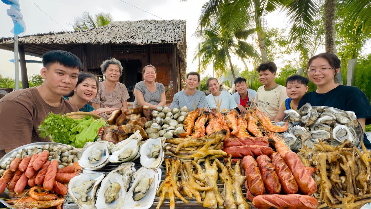 Hoành Hành Nhà Cô 3 Làm Tiệc BBQ Cho Cả Gia Đình Cùng Nhau Ngồi Trò Chuyện