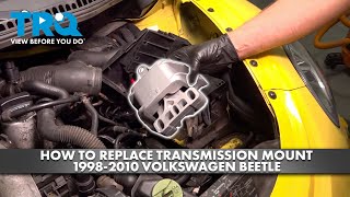 How to Replace Transmission Mount 1998-2010 Volkswagen Beetle How To Replace Rear Engine Mount 1998 2010 Volkswagen Beetle