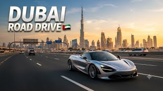 Dubai Roads & Luxury Cars 🚘🇦🇪 | Stunning Dubai City Drive | UAE 4K Road Trip @uaeskils 
