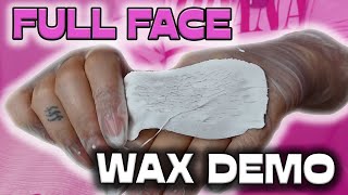Full Face Wax Demo | Hybrid Hard Wax Tutorial | Rebel Wax