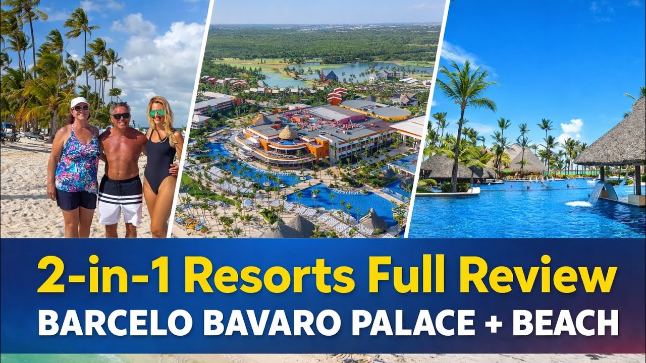 2in1 BIGGEST FULL Review of BARCELO BAVARO PALACE & Barcelo Bavaro ...