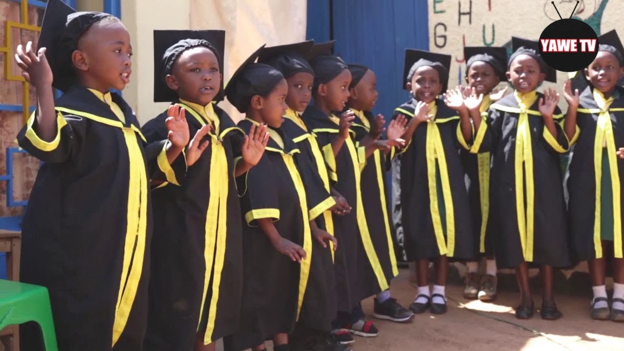 Byari ibyishimo kunshuru 1ishuri rya Vision Nusury School Mubirori byo gusoza umwaka w'amashuri