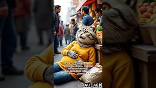 Pregnant Cat Collapses in the Market You Won’t Believe What HappensNext #EmotionalStory #CatAccident