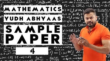 Class 12 I MATHEMATICS ISample Paper-4 I By Rahul Dhakad