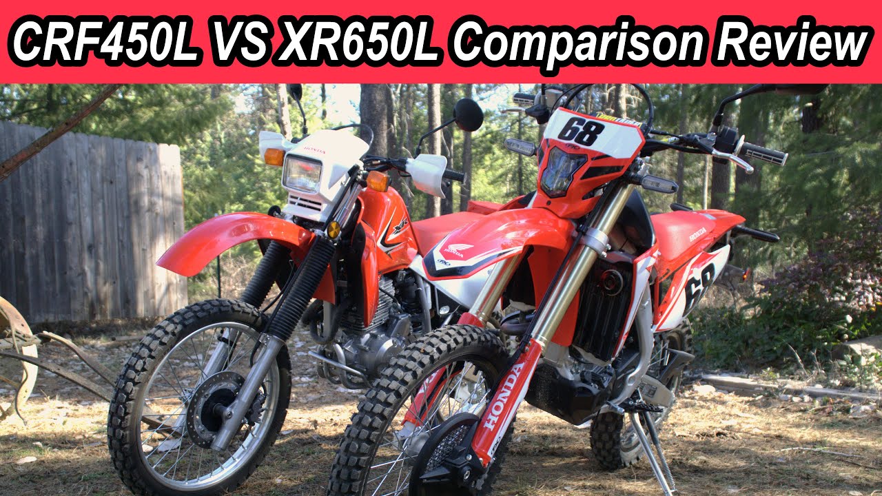 Crf450l Vs Xr650l Price And Feature Comparison Youtube