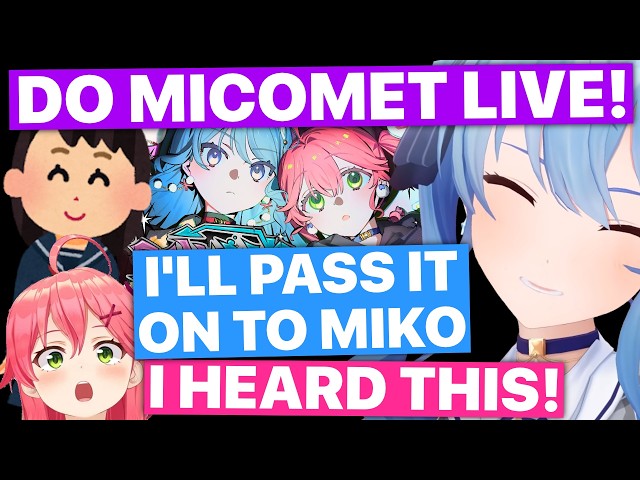 Young Fan Asks Suisei For A MiComet Live (Hoshimachi Suisei