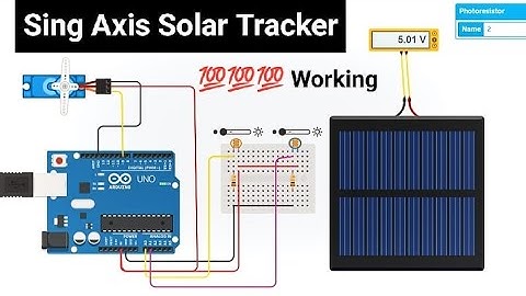 single axis solar tracker tinkercad | solar tracker arduino tinkercad  solar tracker arduino project