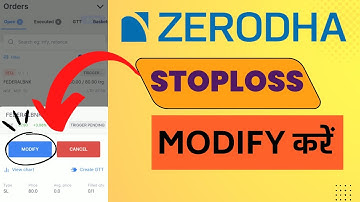 Zerodha में Stop Loss Modify  कैसे करें? | How to Modify Stop Loss in Zerodha Kite