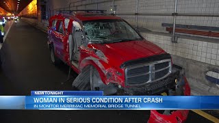 Woman, four children hospitalized after three-vehicle crash in MMMBT