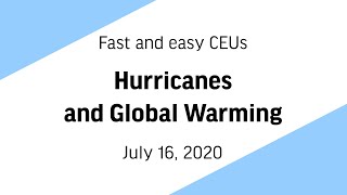 Hurricanes and Global Warming