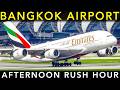 BANGKOK SUVARNABHUMI AIRPORT🇹🇭 PLANE SPOTTING | Landing &amp; takeoff | Afternoon RUSH HOUR