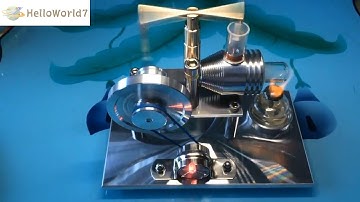 #helloworld7#Balance Stirling Steampunk Engine Model#stirling engine#steampunk#tiny engines