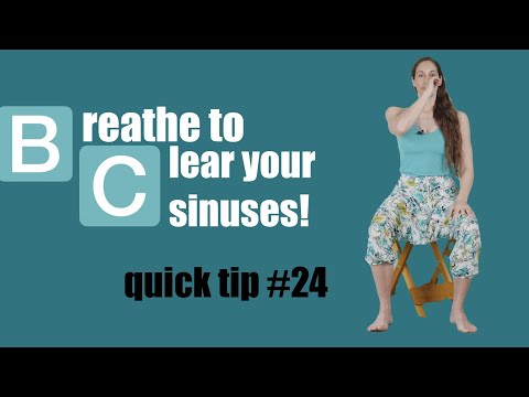 QUICK TIP #24: BREATHE to clear your SINUSES #breathing #spring