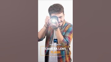 How to create camera lens flash in photoshop #camera #lens #flash #photoshop #ytshorts #share