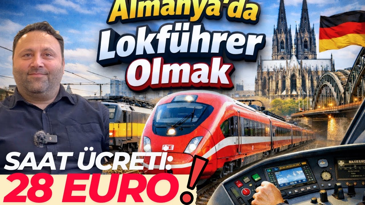 ALMANYA'DA LOKFÜHRER OLMAK | EĞİTİM SÜRECİ VE MALİYETLER | EN ÇOK KAZANAN MESLEKLERDEN | #almanya 