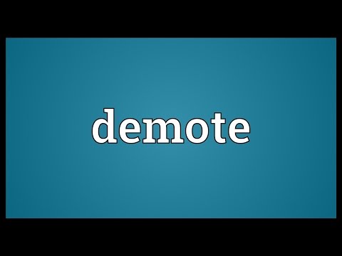 Header of demote