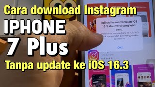 Tutorial download Instagram di iPhone 7 Plus iOS kecil iOS 15.8.6 screenshot 1
