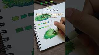 Draw simple grass🌱 #drawing #drawingtutorial #drawingforbeginners #art #fyp #fypyoutube #fypage