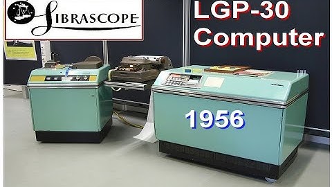 Computer History: Librascope LGP-30 Computer (General Precision, CDC, personal minicomputer) 1956