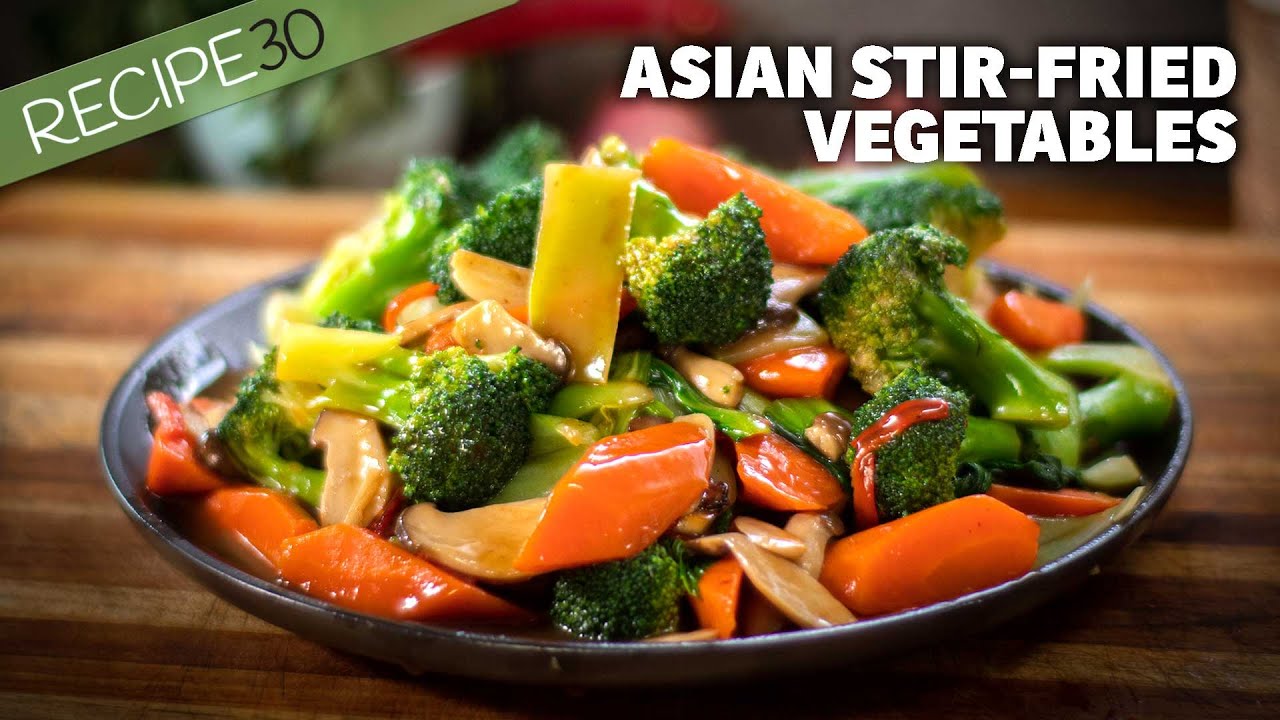 Asian stir fried vegetables - YouTube