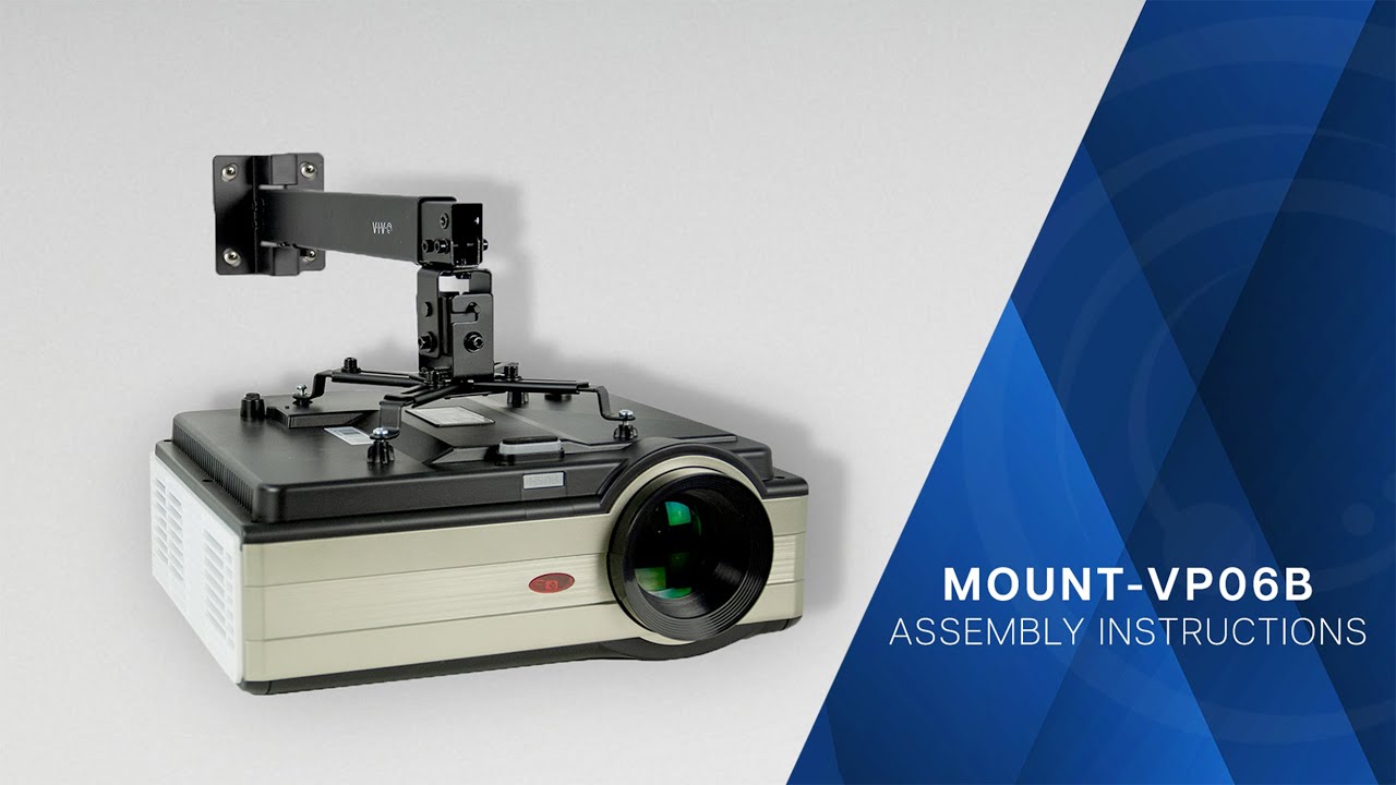 MOUNT-VP06B Projector Ceiling and Wall Mount Assembly by VIVO - YouTube