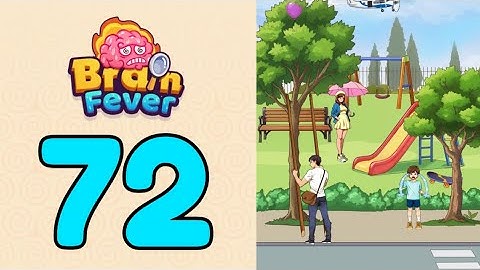 Brain Fever Puzzle Game Level 72 Build a Ladder to Get The Balloon Stuck in The Tree for The Boy