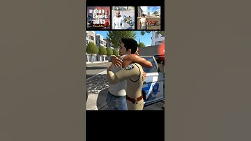 Frenklin vs Police hug challenge 🫂in  ibd3d vs indian theft aura simulator vs indian car and bike
